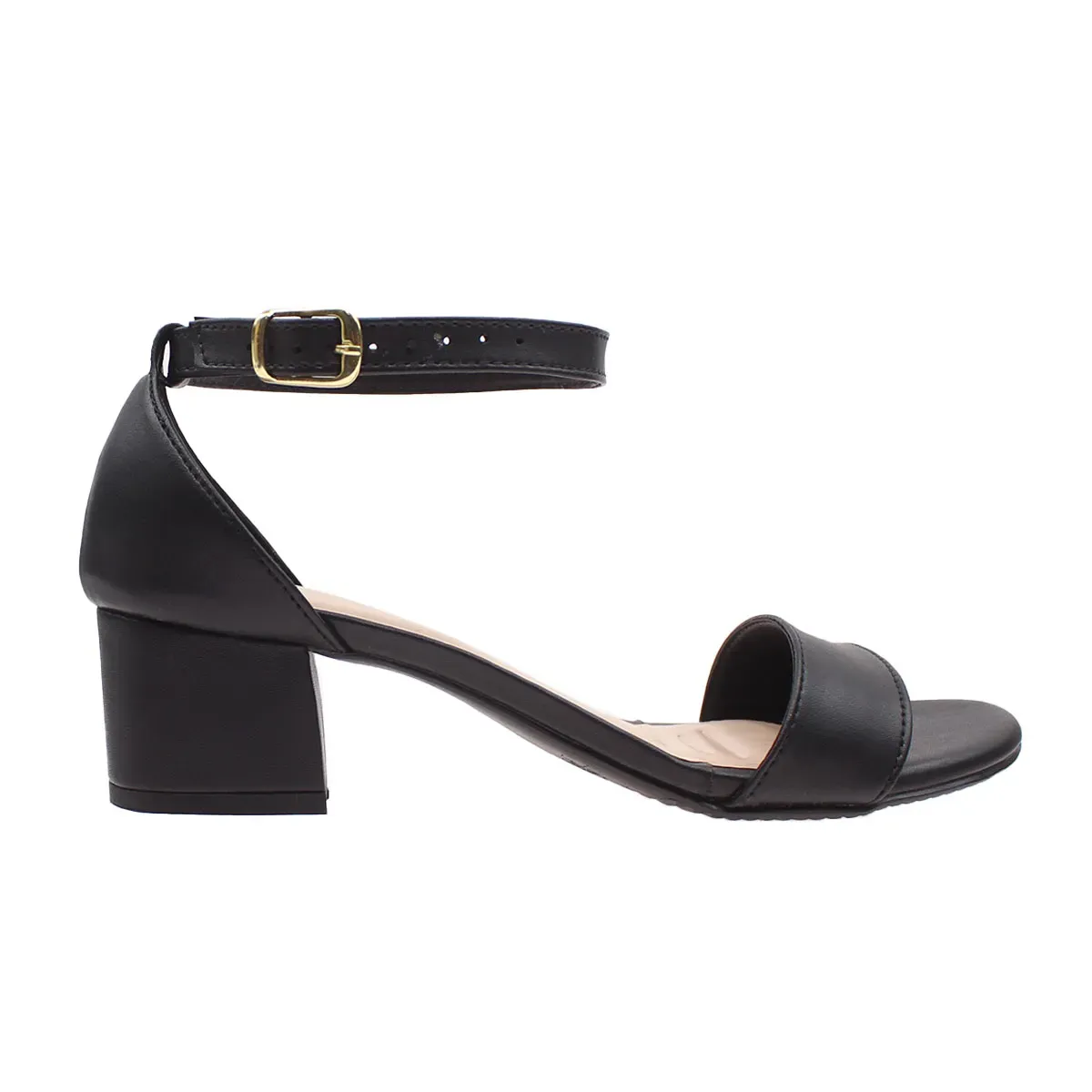 Sandália Feminina Salto 5 cm Cor Preto - Imagem 2